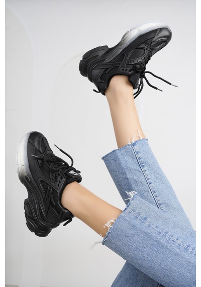 Benetton 11120 Siyah Memory Foam Kadın Sneakers