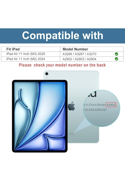 Apple Uyumlu iPad  Air 7. Nesil M3 Ve 6. Nesil M2 11 Inç Temperli Ekran