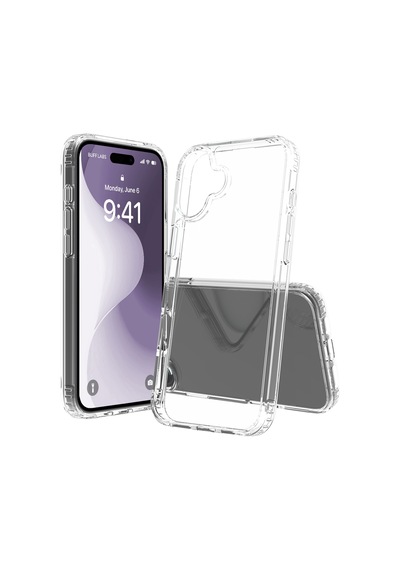 Buff Apple iPhone Uyumlu  16 Plus - Şeffaf Kılıf + Ekran Koruyucu + Lens Koruyucu Privacy Hayalet