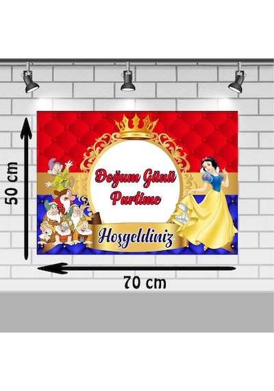 Pamuk Prenses Doğum Günü 50X70 Cm Pamuk Prenses Doğum Günü Kons N11.1674