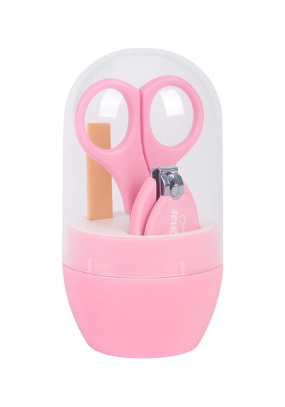 Sevi Bebe Bebek Tırnak Bakım Seti Güvenli Kesim Pembe