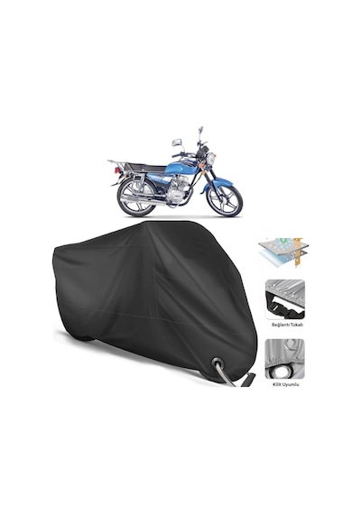 Falcon Sport 100 Motosiklet Branda (Bağlantı, Kilit Uyumlu)-Siyah (457267061)