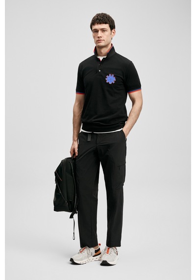 Lufian Gavin Smart Erkek Polo T-shirt 111040244 Siyah