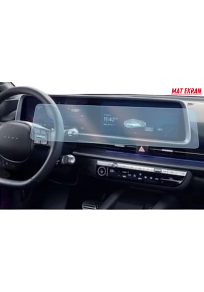 Hyundai Ioniq 6 2023-2024 Uyumlu Dijital Gösterge Ve Bilgi Ekran Uyumlu Mat Ekran Koruyucu