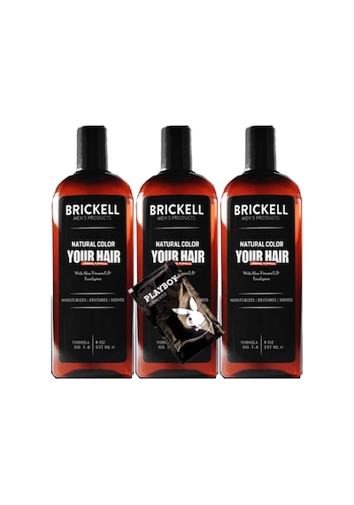 Brickell Anti-white Erkeklere Özel 3 Adet X 237 Ml Saç Sakal Bakım Şampuanı + Hediye Jel Gzystr:0336