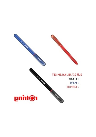 0.7 Mm Jel Kalem Seti, 3 Renk Seçeneği: Siyah, Mavi, Kırmızı 165-Koyu Yeşil