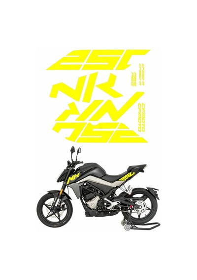 Cf Moto 250 Nk Sticker Seti Flo Sarı Standart