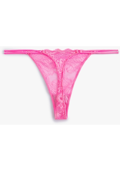 Koton Dantelli String Külot Pembe 4slk30206mk