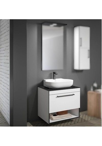 Orka Knıdos 70 Alt Modül + Lavabo Parlak Beyaz Diğer Orka Knıdos 70 Alt Modül + Lavabo Parlak Beyaz Diğer