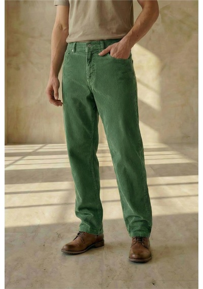 Little Cup Jeans Co Erkek Baggy Fit Rahat Kalıp Kadife Haki Pantolon Little Cup Jeans Co Erkek Baggy Fit Rahat Kalıp Kadife Haki Pantolon
