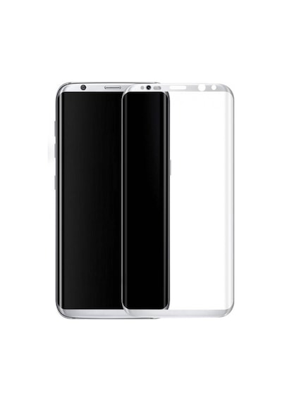 Helt Samsung Galaxy G950 S8 Uyumlu 3d Superglass Full Cam Koruyucu - Gümüş