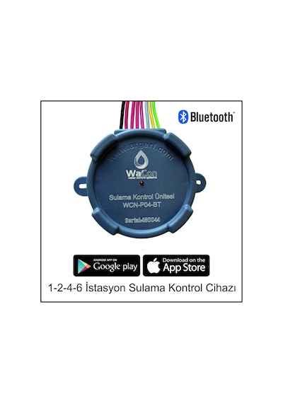 Wacon 4 İstasyon Bluetooth Kontrollü Sulama Cihazı