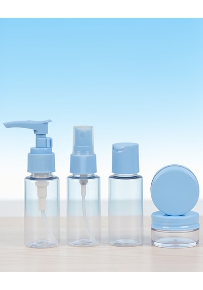 5'li Seyahat Dolum Şişe Seti 30 Ml Taşıma Çantalı