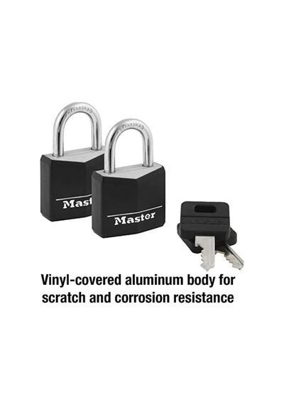 Master Lock Kapalı Alüminyum Asma Kilitler, Anahtarlı Küçük Kilit