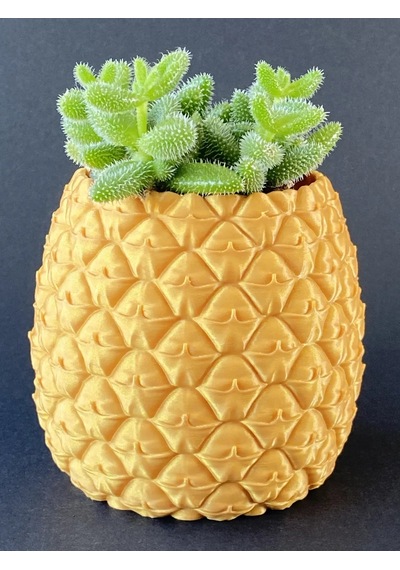 Storeşahin 3d Baskı Ananas Formlu Saksı Ve Kalemlik Kabartma Dokulu Sukulent Saksısı Masaüstü Bitki Ve Kalem Tutucu Shn0720