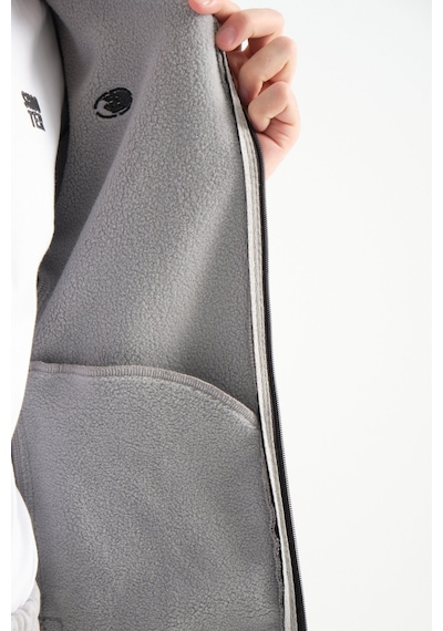 Shooter Sportswear Shooter Erkek Kışlık Eşofman Takımı Thermosoft Teknolojisi Içi Kuzu Görünümlü Regular Kalıp Açık Gri