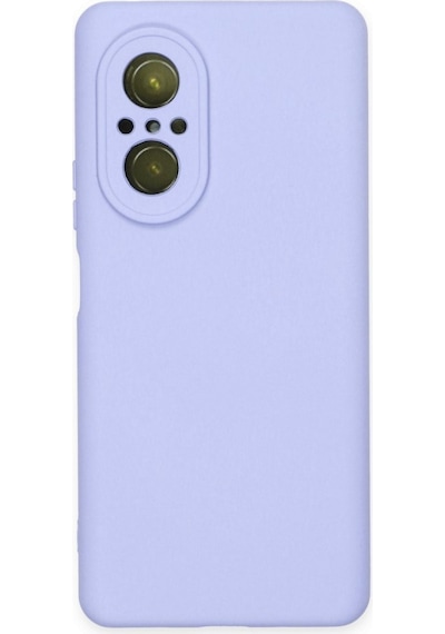 Huawei Nova 9 Se İçi Kadife Kaplı Esnek Silikon Kapak Ryc/ Nano Lansman Lila