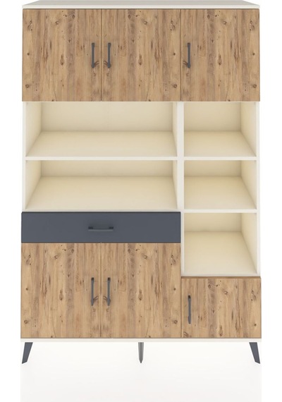 Hyperion Dolap 10 Raflı Tek Çekmeceli 6 Kapaklı 132x44x195 Aytaşı-çam/antrasit Atlas Çam/antrasıt Hyperion Dolap 10 Raflı Tek Çekmeceli 6 Kapaklı 132x44x195 Aytaşı-çam/antrasit Atlas Çam/antrasıt