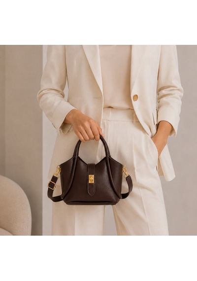 Vera Koyu Kahve Mini Bag Kadın Omuz Çantası