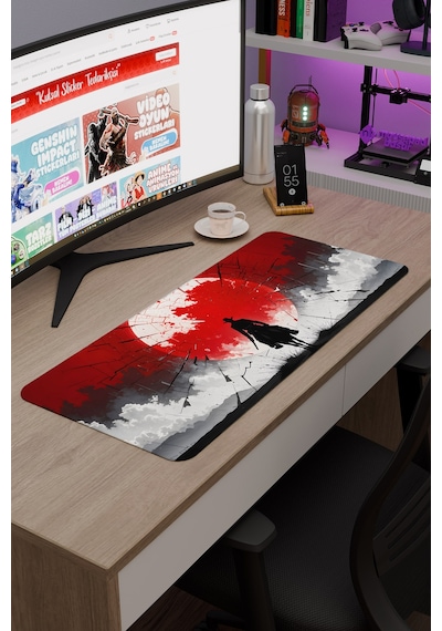Red Dead Redemption 2 Dikişli Kauçuk Oyuncu Mousepad V5 - 70x30 Xl Gaming Mouse Pad