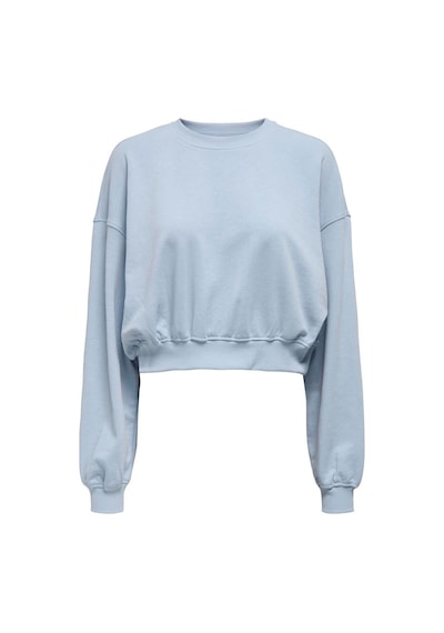 Only Onlbella L/s Crop O-neck Mavi Kadın Sweatshirt Mavi