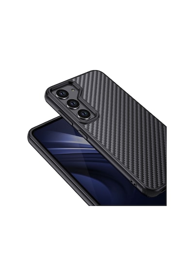 Wlons Galaxy S23 Plus Uyumlu Aramid Karbon Fiber Magsafe Özellikli Kılıf
