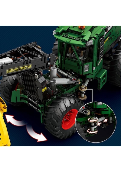 Reobrix Technic 22027 Kütük Taşıyıcı Log Skidder Kumanda&motorlu Yaratıcı Yapı Blok Seti Building Blocks - 1741 Parça