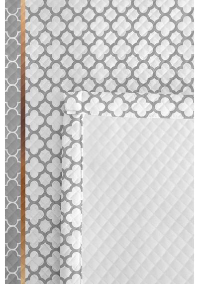 Gri Geometrik Modern Pike Takımı - Beyaz Bakır Çizgili Tek Kişilik Mevsimlik Yatak Örtüsü 160x220 Cm Kadife Fildişi Masalı Gri Geometrik Modern Pike Takımı - Beyaz Bakır Çizgili Tek Kişilik Mevsimlik Yatak Örtüsü 160x220 Cm Kadife Fildişi Masalı