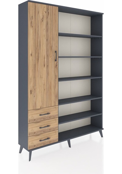 Arges Dolap 9 Raflı 3 Çekmeceli 3 Kapaklı 132x30x195 Antrasit-çam/çam Atlas Çam/atlas Çam Arges Dolap 9 Raflı 3 Çekmeceli 3 Kapaklı 132x30x195 Antrasit-çam/çam Atlas Çam/atlas Çam