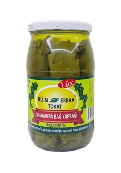 Bizim Erbaa Tokat Lüx Salamura Bağ Yaprağı Cam Kavanoz 500 G