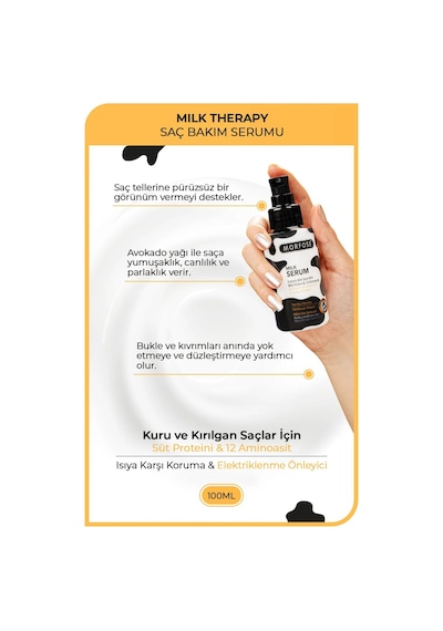 Milk Therapy Kremsi Saç Serum 100 Ml - Onarıcı Bakım - Mrfs