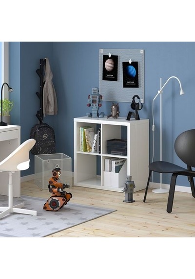 Ikea Kallax Açık Raf Ünitesi, Parlak Beyaz, 77x77 Cm