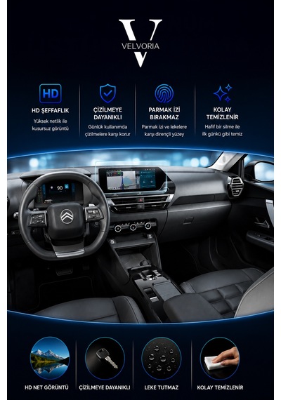 Citroen C4x 2025 Uyumlu Multimedya Ve Dijital Hayalet Gösterge Nano Ekran Koruyucu