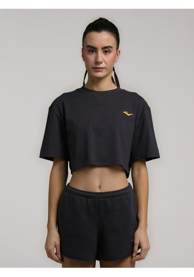 Everlast Ever Classics Wmn Comfort Füme Kadın Crop Tişört Füme
