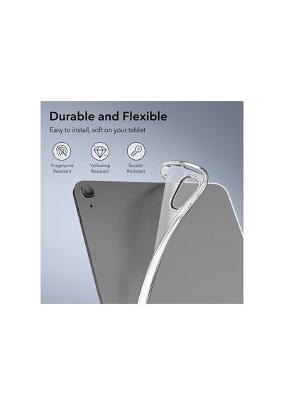 Apple Ipad Air 6 11 Inç 2024/2025 M2 Çip Uyumlu Kılıf Süper Silikon Koruyucu Esnek Tam Uyumlu Kılıf Arka Kapak