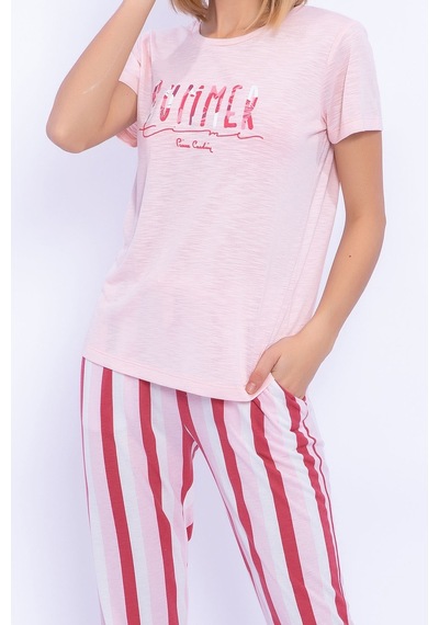 Pierre Cardin Summer Toz Somon Kadın Slim Fit Homewear 5274-29022 Somon