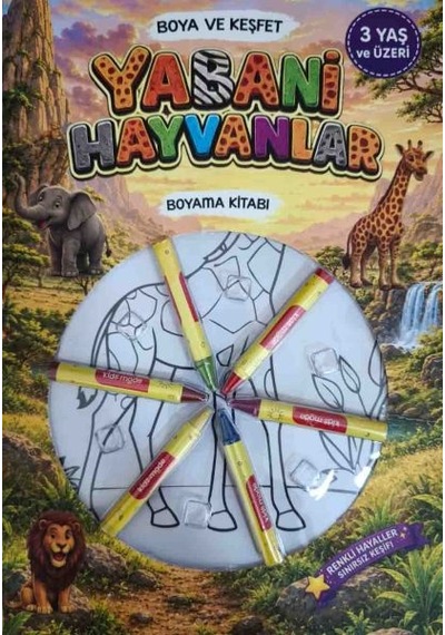 Boya Keşfet- Yabani Hayvanlar Boyama Kitabı - Qhdh-901253
