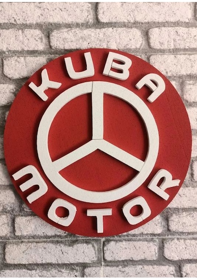 Kuba Motor Logo 50x50 Kuba Motor Logosu 3d Kuba Motor Logo Strafor Logo 50 x 50