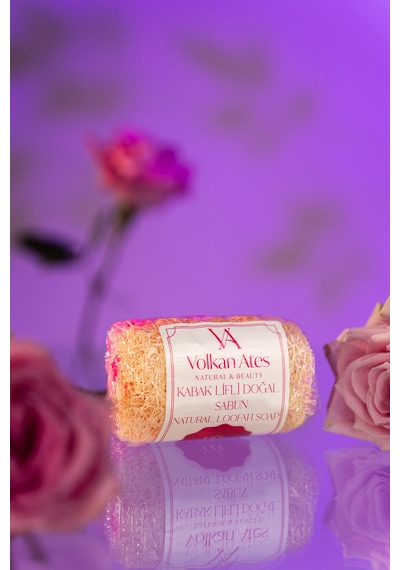 Volkan Ates Natural & Beauty Gül Özlü Kabak Lifli Doğal Sabun 130 Gr