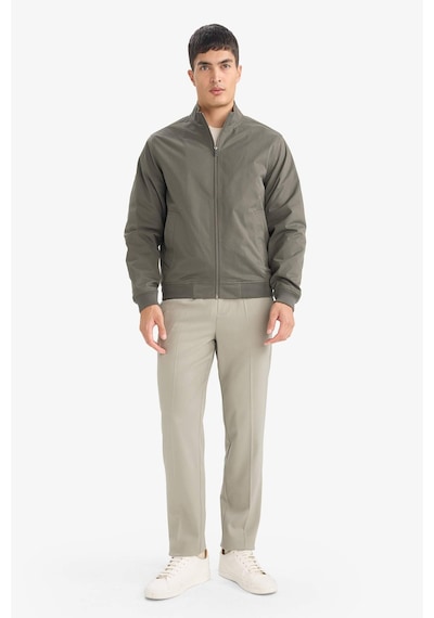 Defacto Slim Fit Astarlı Fermuarlı Mont D7338ax26spkh522 Haki-kh522