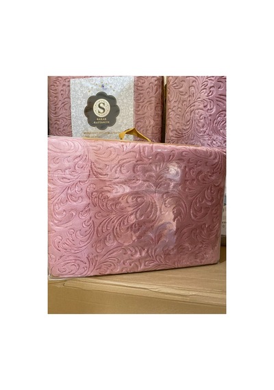 Pembe Kabartmalı Çift Kişilik Battaniye Çok Renkli