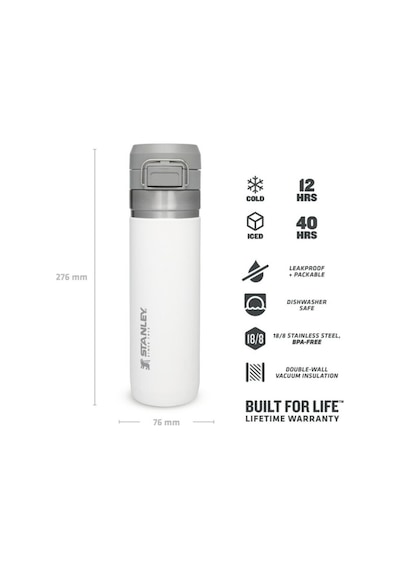 Stanley The Quick Flip Paslanmaz Çelik Termos 0.70 LT Beyaz