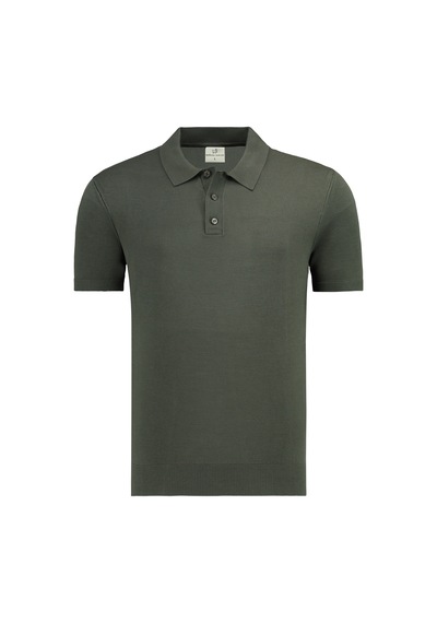 Anthony Jackson Premium Erkek Triko Polo Yaka T-shirt Giovanni Haki