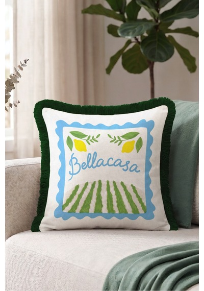 Akdeniz Limon Bahçe Motifli Saçaklı Yastık Kılıfı - Botanik Retro Mavi Siyah Püsküllü Kırlent Kılıfı Yalın Vadi Nektar Akdeniz Limon Bahçe Motifli Saçaklı Yastık Kılıfı - Botanik Retro Mavi Siyah Püsküllü Kırlent Kılıfı Yalın Vadi Nektar
