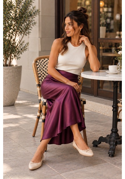 Palena Plnl9035 Saten Etek - Mor