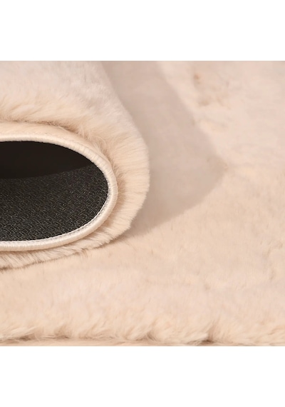 Çam Halı Tavşan Poly Rptf2408 Peluş Halı -bej- Yüksek Kalite-ekstra Yumuşak - Kaymaz Özel Tabanlı - Özel Ölçü