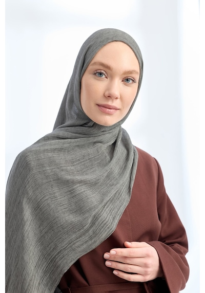 Armanda Organic Touch Ketens Viskoz Şal- 3601 Koyu Gri