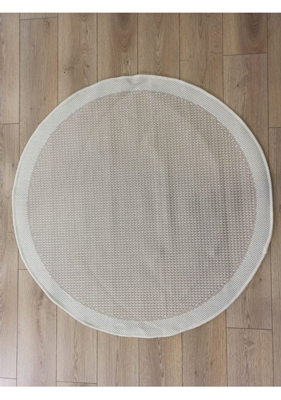 Çam Halı Sisal 9427 Krem / Bej Bordürlü Jüt Sisal Kilim - 80x150