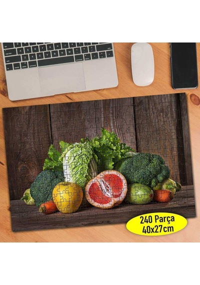 Sağlıklı Sebze Ve Meyve Gıda 240 Parça Puzzle Yapboz-371015
