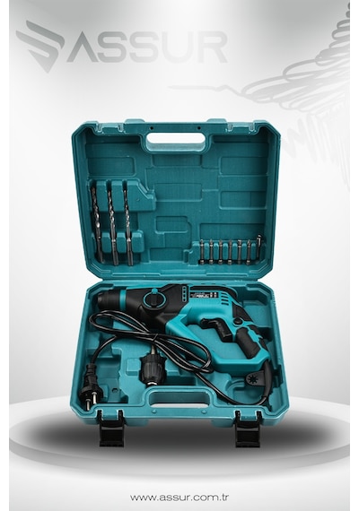 Assur ASR507 250W Darbeli Kırıcı Delici Hilti Mavi